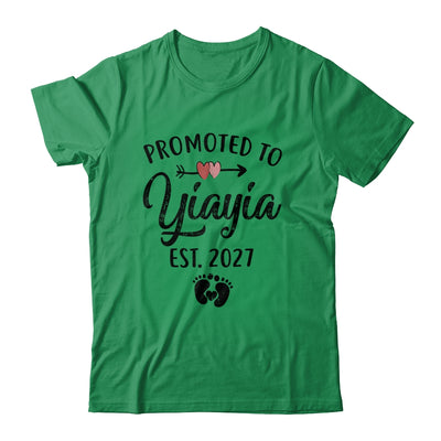 Promoted To Yiayia Est 2027 First Time Mothers Day Shirt & Hoodie | teecentury