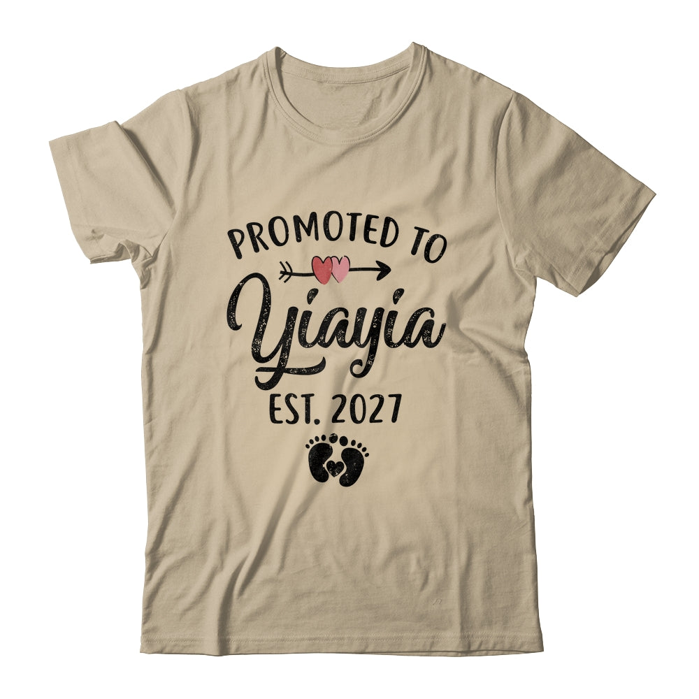 Promoted To Yiayia Est 2027 First Time Mothers Day Shirt & Hoodie | teecentury
