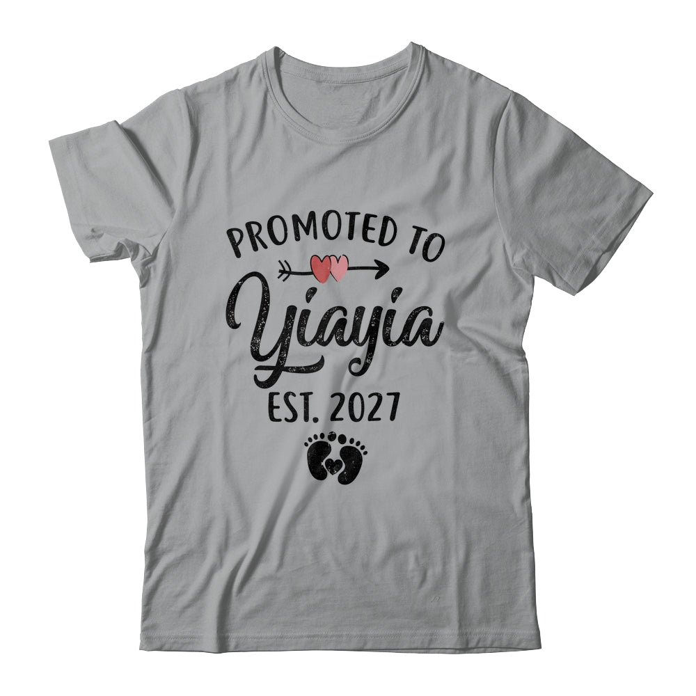 Promoted To Yiayia Est 2027 First Time Mothers Day Shirt & Hoodie | teecentury