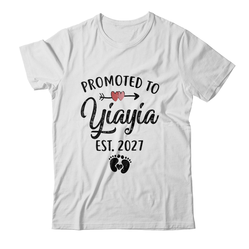 Promoted To Yiayia Est 2027 First Time Mothers Day Shirt & Hoodie | teecentury