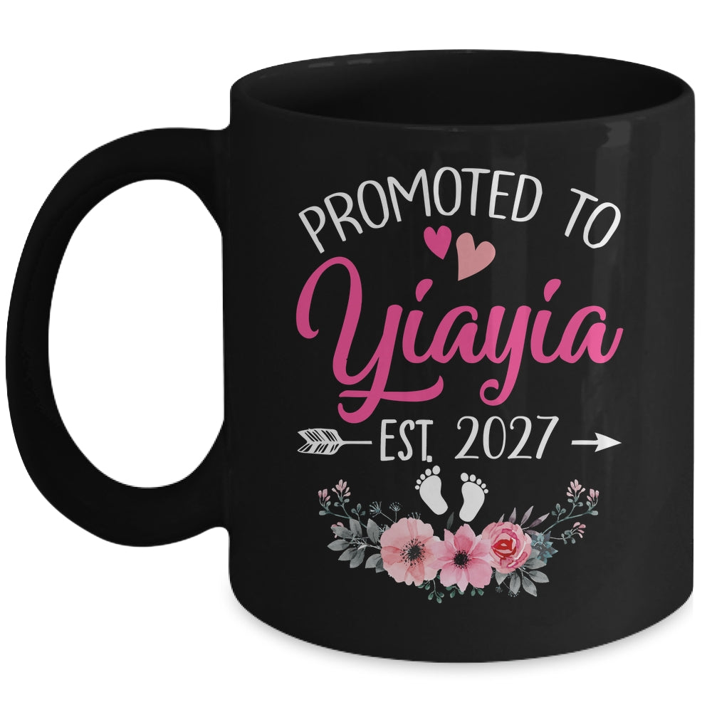 Promoted To Yiayia Est 2027 Mothers Day First Time Mug | teecentury