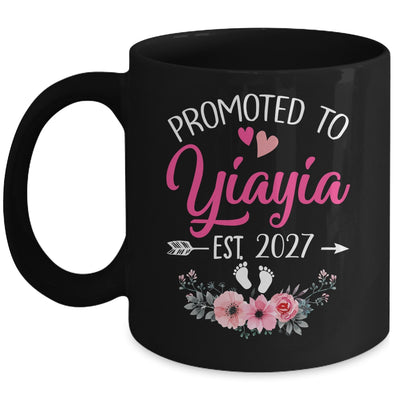 Promoted To Yiayia Est 2027 Mothers Day First Time Mug | teecentury
