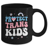 Protect Trans Kids LGBT Pride Support Transgender Groovy Mug | teecentury