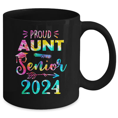 Proud Aunt Class Of 2024 Graduate Senior 24 Tie Dye Mug | teecentury