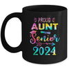 Proud Aunt Class Of 2024 Graduate Senior 24 Tie Dye Mug | teecentury