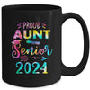 Proud Aunt Class Of 2024 Graduate Senior 24 Tie Dye Mug | teecentury