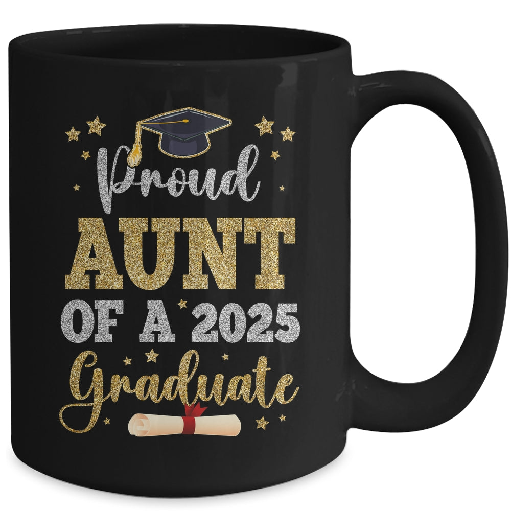 Proud Aunt Of A 2025 Graduate Senior Class Of 2025 Graduation Mug | teecentury