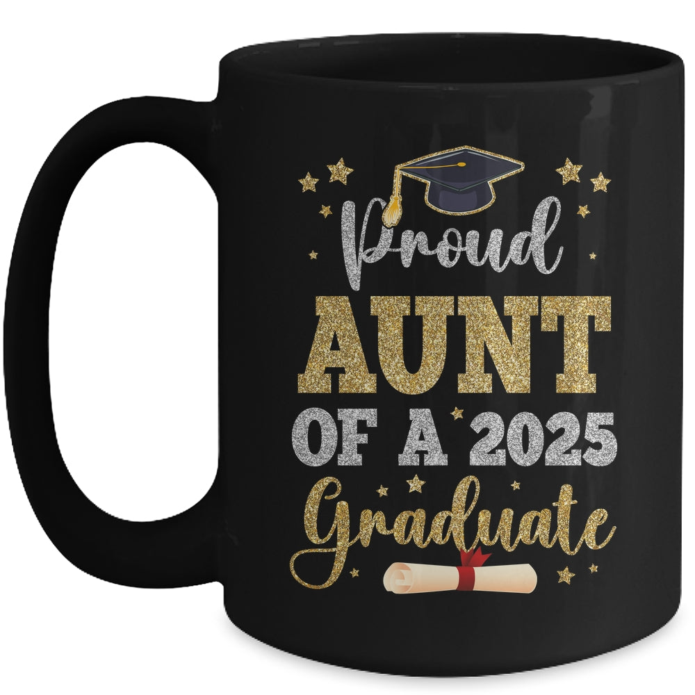 Proud Aunt Of A 2025 Graduate Senior Class Of 2025 Graduation Mug | teecentury