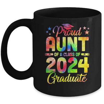 Proud Aunt Of A Class Of 2024 Graduate Senior 24 Tie Dye Mug | teecentury