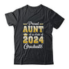 Proud Aunt Of A Class Of 2024 Graduate Senior Graduation Shirt & Hoodie | teecentury