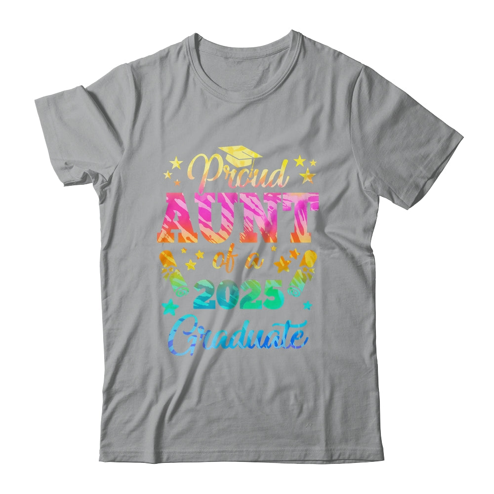 Proud Aunt Of A Class Of 2027 Graduate Senior 26 Tie Dye Shirt & Hoodie | teecentury