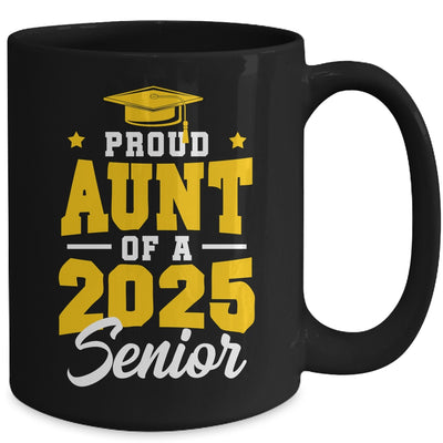 Proud Aunt Of A Senior Class Of 2025 Senior Aunt 2025 Golden Mug | teecentury