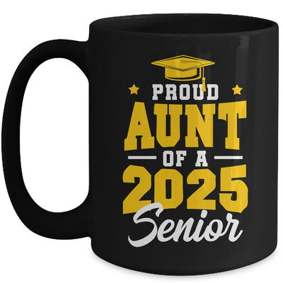 Proud Aunt Of A Senior Class Of 2025 Senior Aunt 2025 Golden Mug | teecentury