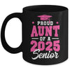 Proud Aunt Of A Senior Class Of 2025 Senior Aunt 2025 Pink Mug | teecentury