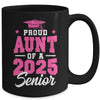 Proud Aunt Of A Senior Class Of 2025 Senior Aunt 2025 Pink Mug | teecentury