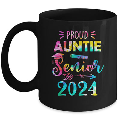 Proud Auntie Class Of 2024 Graduate Senior 24 Tie Dye Mug | teecentury