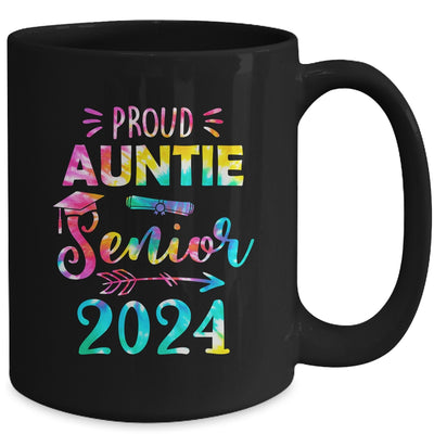 Proud Auntie Class Of 2024 Graduate Senior 24 Tie Dye Mug | teecentury