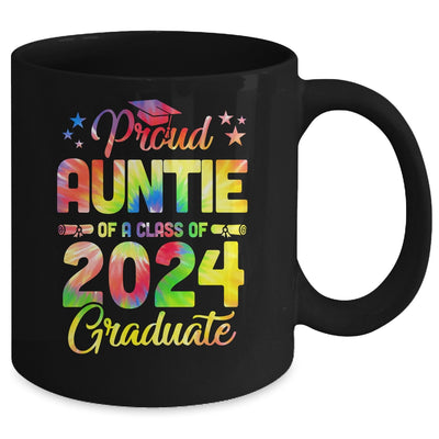 Proud Auntie Of A Class Of 2024 Graduate Senior 24 Tie Dye Mug | teecentury