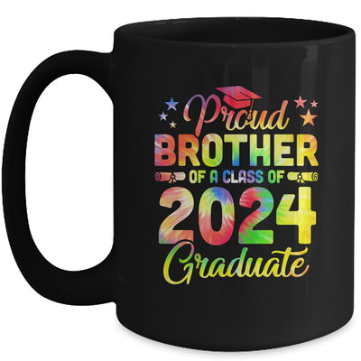 Proud Brother Of A Class Of 2024 Graduate Senior 24 Tie Dye Mug | teecentury