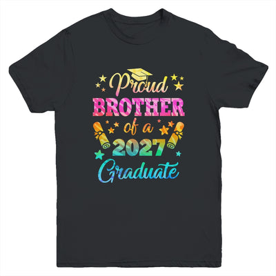 Proud Brother Of A Class Of 2027 Graduate Senior 26 Tie Dye Youth Shirt | teecentury