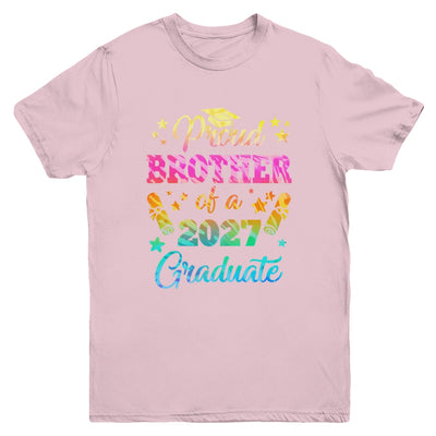 Proud Brother Of A Class Of 2027 Graduate Senior 26 Tie Dye Youth Shirt | teecentury
