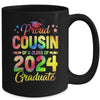 Proud Cousin Of A Class Of 2024 Graduate Senior 24 Tie Dye Mug | teecentury