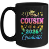 Proud Cousin Of A Class Of 2026 Graduate Senior 26 Tie Dye Mug | teecentury