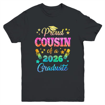 Proud Cousin Of A Class Of 2026 Graduate Senior 26 Tie Dye Youth Shirt | teecentury