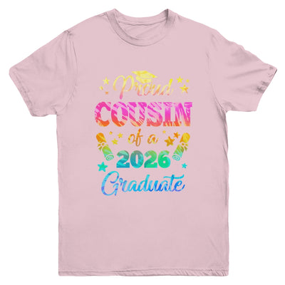 Proud Cousin Of A Class Of 2026 Graduate Senior 26 Tie Dye Youth Shirt | teecentury