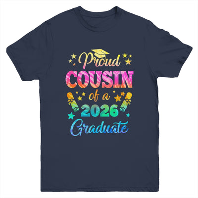 Proud Cousin Of A Class Of 2026 Graduate Senior 26 Tie Dye Youth Shirt | teecentury