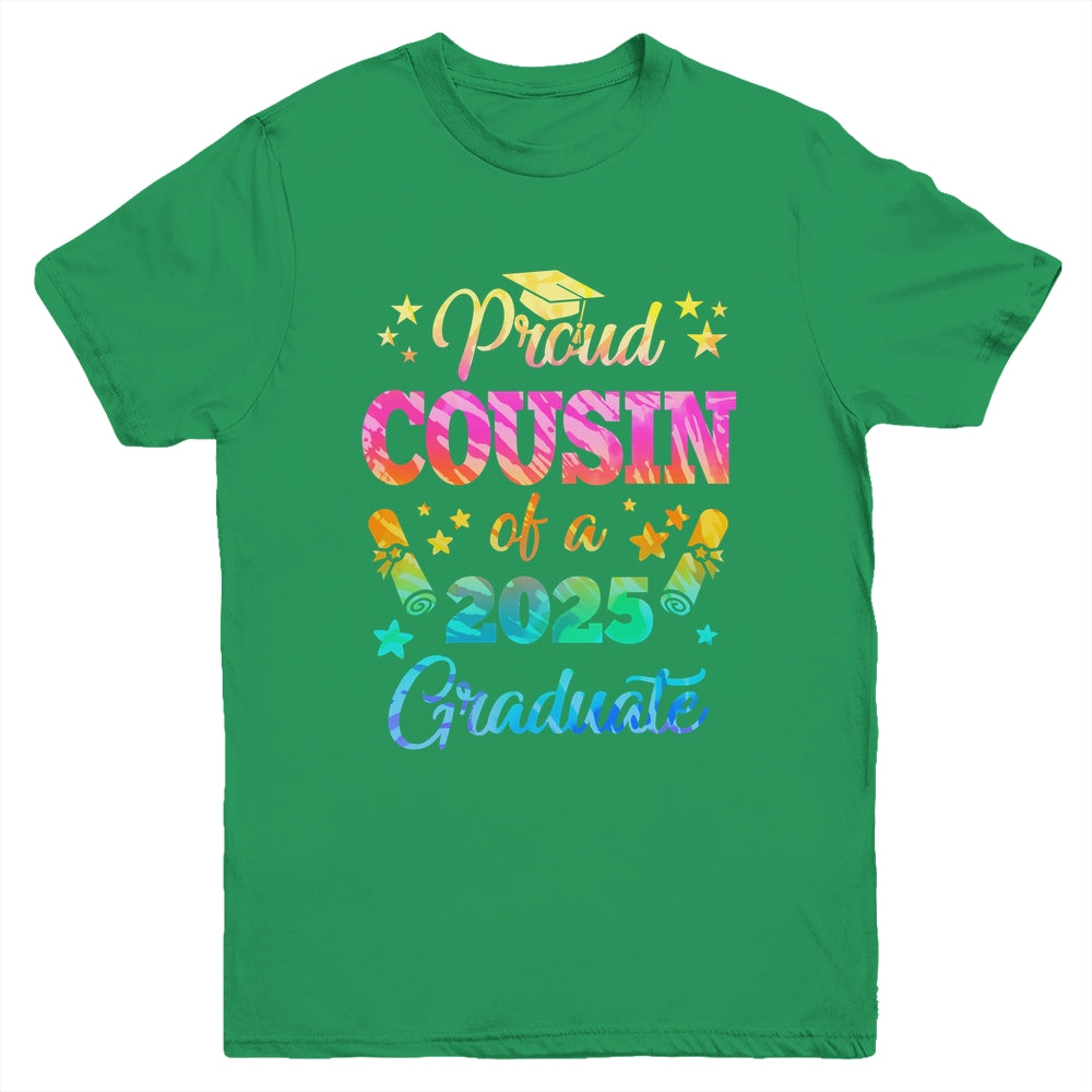 Proud Cousin Of A Class Of 2027 Graduate Senior 26 Tie Dye Youth Shirt | teecentury