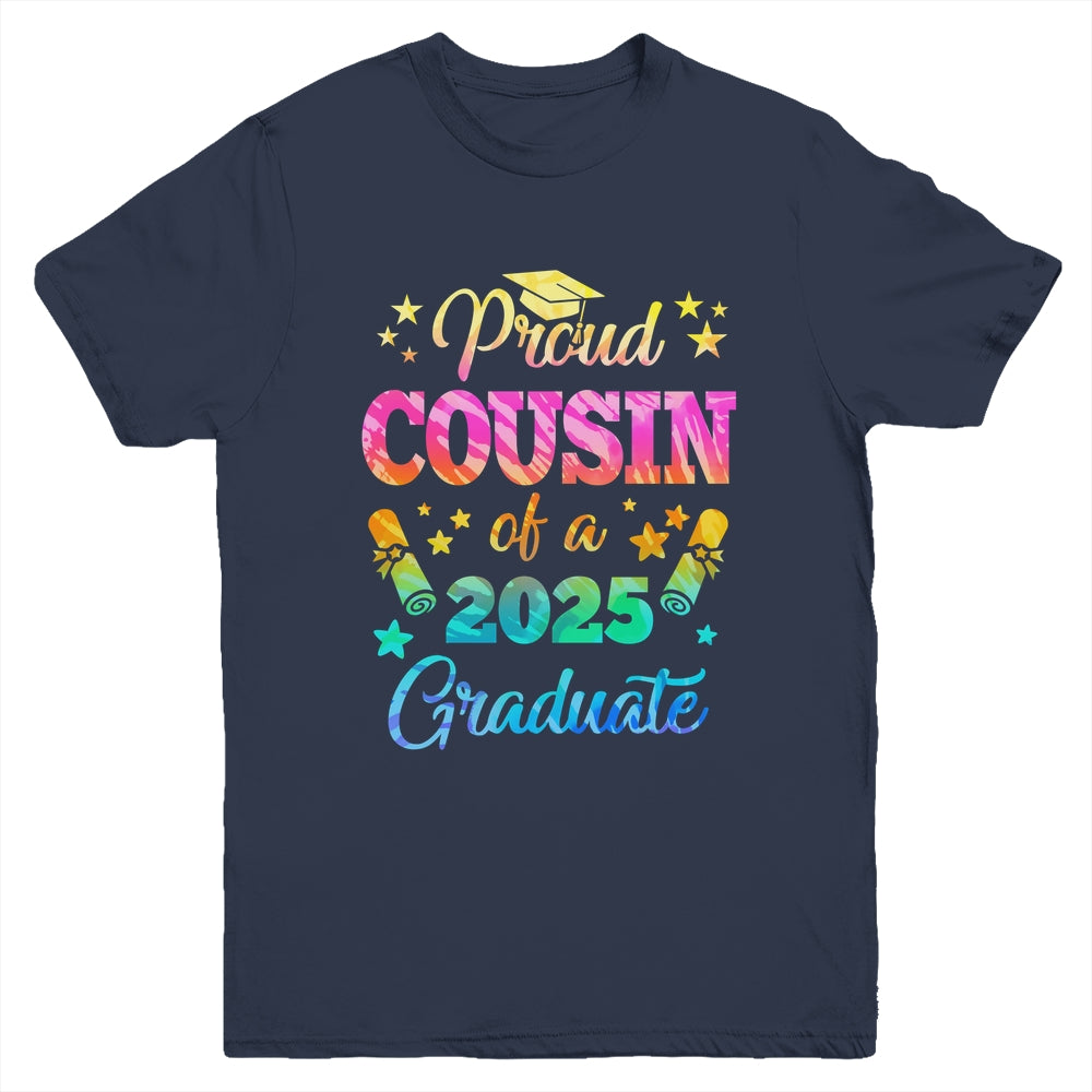 Proud Cousin Of A Class Of 2027 Graduate Senior 26 Tie Dye Youth Shirt | teecentury