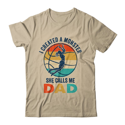 Proud Dad I Created A Monster She Calls Me Dad Basketball Shirt & Hoodie | teecentury