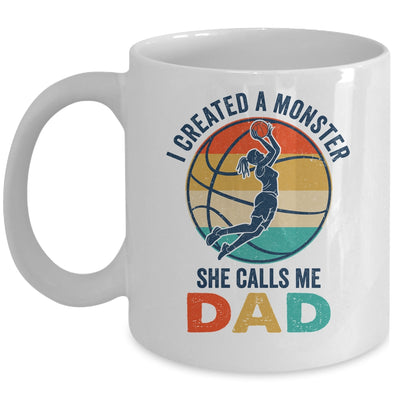 Proud Dad I Created A Monster She Calls Me Dad Basketball Mug | teecentury