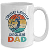 Proud Dad I Created A Monster She Calls Me Dad Basketball Mug | teecentury