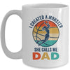 Proud Dad I Created A Monster She Calls Me Dad Basketball Mug | teecentury