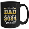 Proud Dad Of A Class Of 2024 Graduate Senior Graduation Mug | teecentury