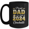 Proud Dad Of A Class Of 2024 Graduate Senior Graduation Mug | teecentury