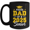 Proud Dad Of A Senior Class Of 2025 Senior Mom 2025 Golden Mug | teecentury