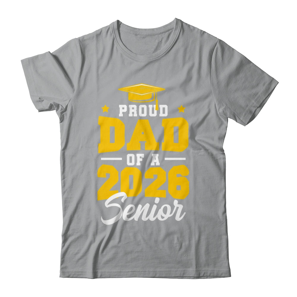 Proud Dad Of A Senior Class Of 2026 Senior Mom 2026 Yellow Shirt & Hoodie | teecentury