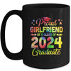 Proud Girlfriend Of A Class Of 2024 Graduate Senior 24 Tie Dye Mug | teecentury