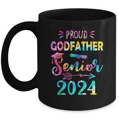 Proud Godfather Class Of 2024 Graduate Senior 24 Tie Dye Mug | teecentury