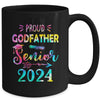 Proud Godfather Class Of 2024 Graduate Senior 24 Tie Dye Mug | teecentury