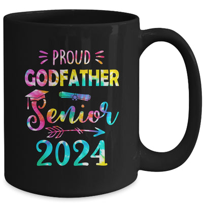 Proud Godfather Class Of 2024 Graduate Senior 24 Tie Dye Mug | teecentury