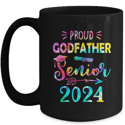 Proud Godfather Class Of 2024 Graduate Senior 24 Tie Dye Mug | teecentury