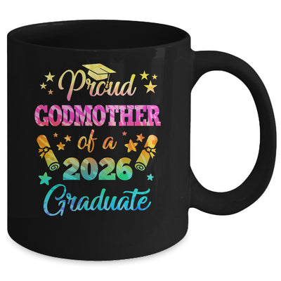 Proud Godfather Of A Class Of 2026 Graduate Senior 26 Tie Dye Mug | teecentury