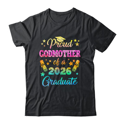 Proud Godfather Of A Class Of 2026 Graduate Senior 26 Tie Dye Shirt & Hoodie | teecentury