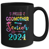 Proud Godmother Class Of 2024 Graduate Senior 24 Tie Dye Mug | teecentury