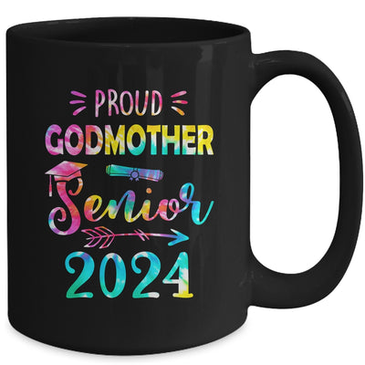 Proud Godmother Class Of 2024 Graduate Senior 24 Tie Dye Mug | teecentury