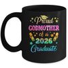 Proud Godmother Of A Class Of 2026 Graduate Senior 26 Tie Dye Mug | teecentury